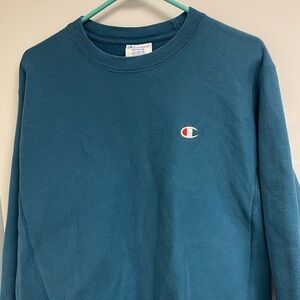Champion Reverse Weave  Sweatshirt Turquoise Size Medium